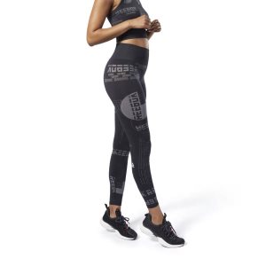 Reebok Meet You There Seamless Tights Damen - Schwarz - DE 045-ELN